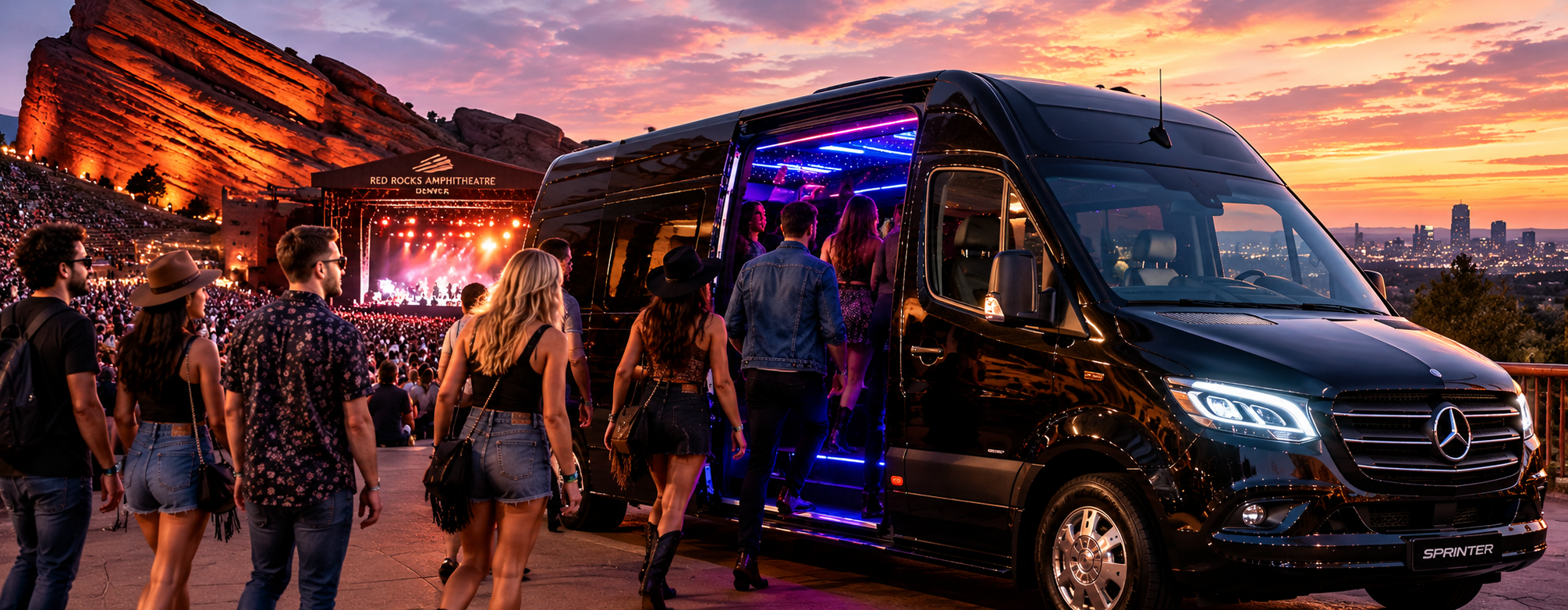 Denver party bus rental by Denver Limo Transportation LLC